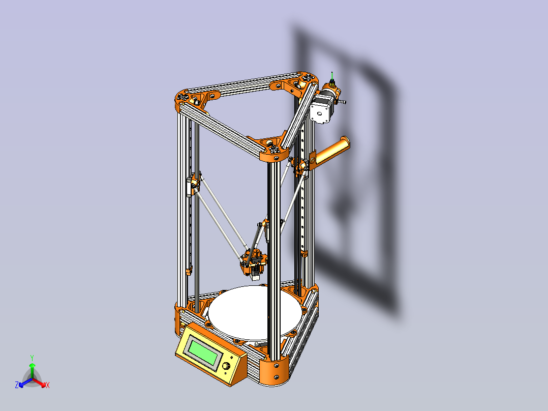 柯塞尔3D打印机主视图