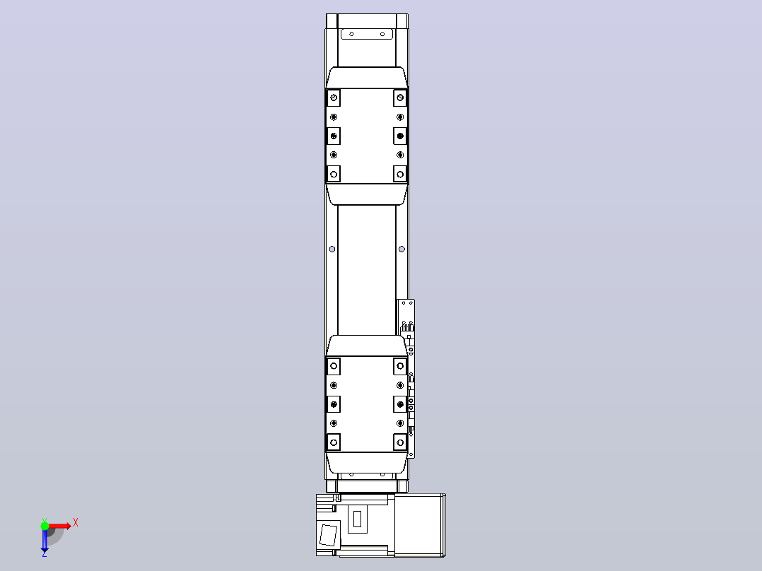 皮带直线轴双滑块型TPA-GCBS-80-P60-L50-RU-M20-N3俯视图