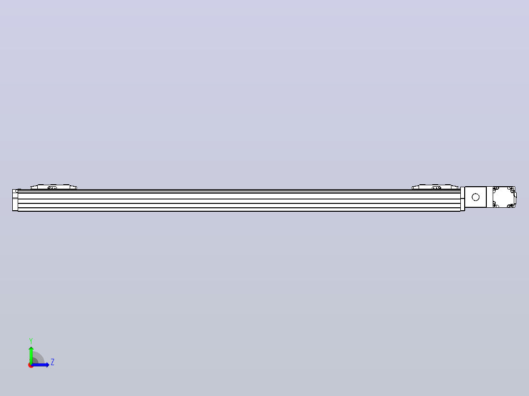 皮带直线轴双滑块型TPA-GCBS-80-P60-L475-QR-M20-N3左视图