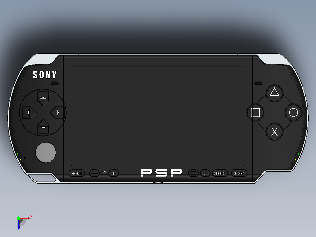 索尼 PSP 3000俯视图