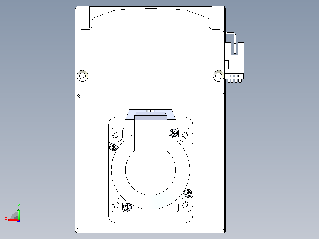 日规模组半封闭丝杆TPA-HNR-105D-1610C-L650-MP-Y-P40-N3后视图