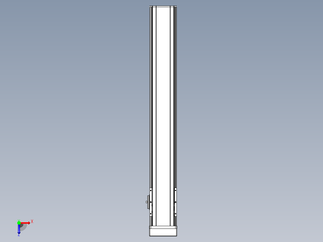 日规模组半封闭丝杆TPA-HNR-105D-1610C-L650-MP-Y-P40-N3俯视图