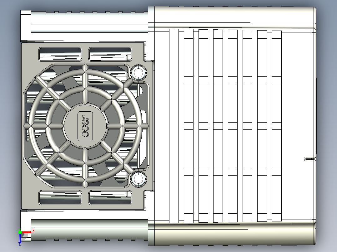 变频器C075俯视图