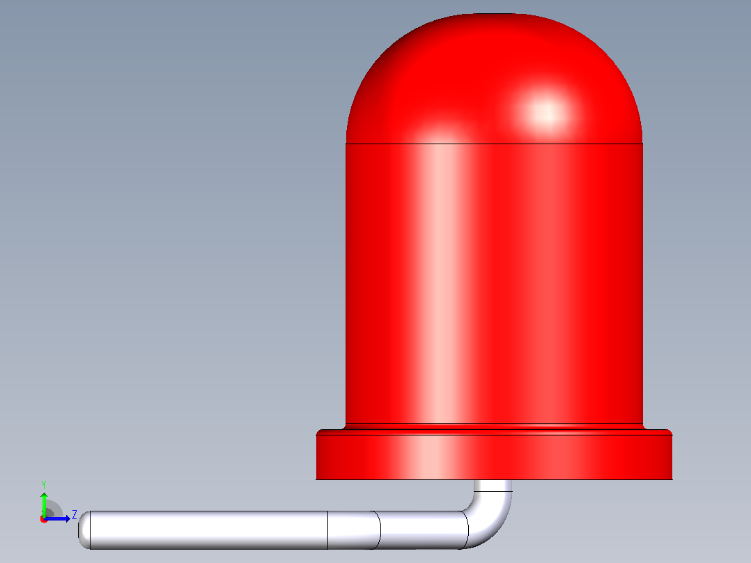 LED 5mm 90_ 5.08左视图