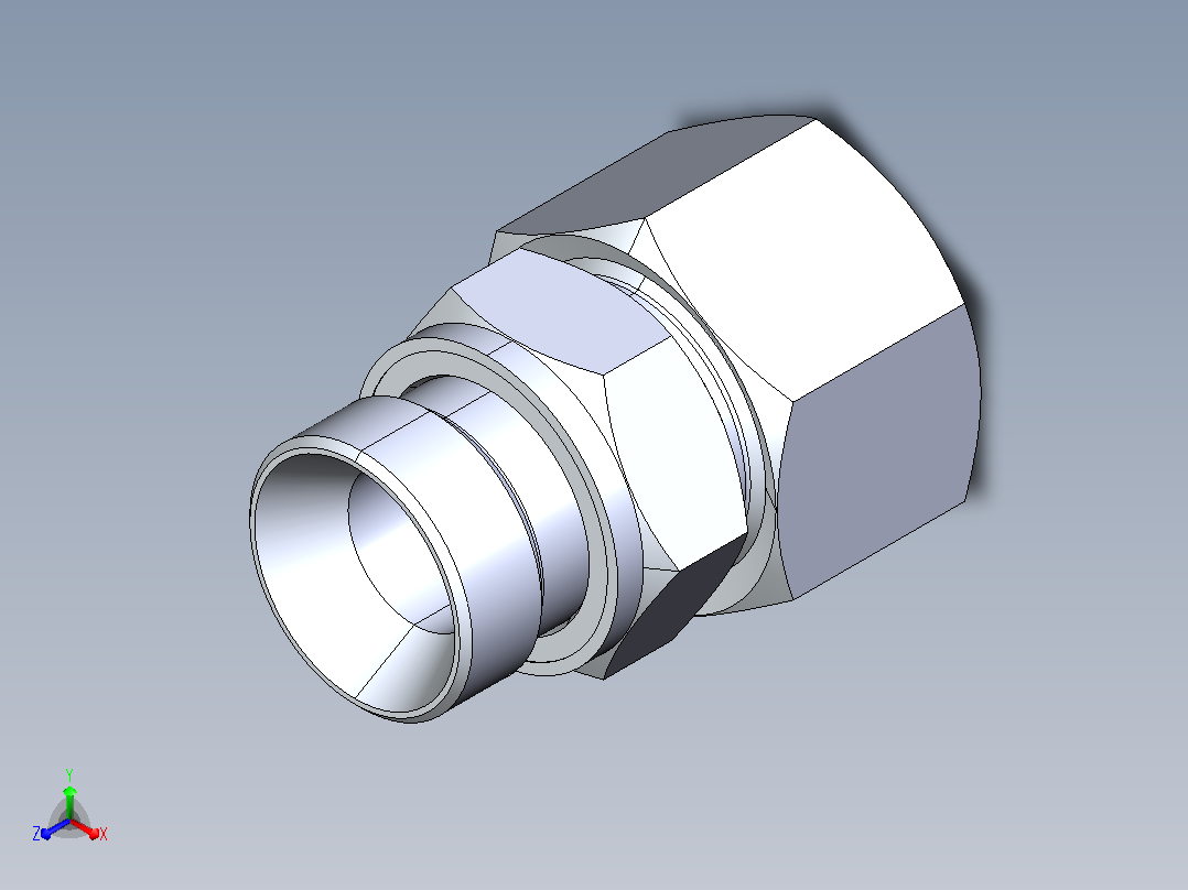 1CM-WD 1CM-WD 公制螺纹胶垫密封柱端[1DM-30-27WD-RN]主视图