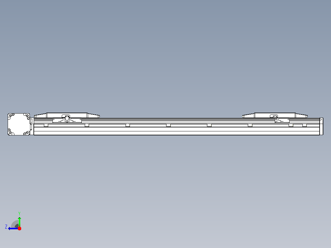 皮带直线轴双滑块型TPA-GCBS-150-P80-L250-DL-M75-N3右视图