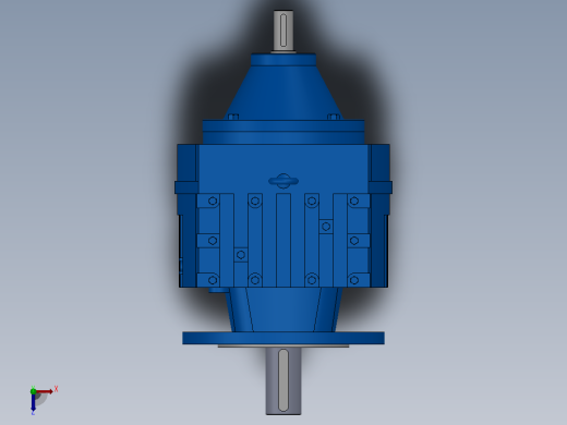 RFS67法兰轴伸式斜齿轮减速机RFS67-4.29-M1-Φ200俯视缩略图