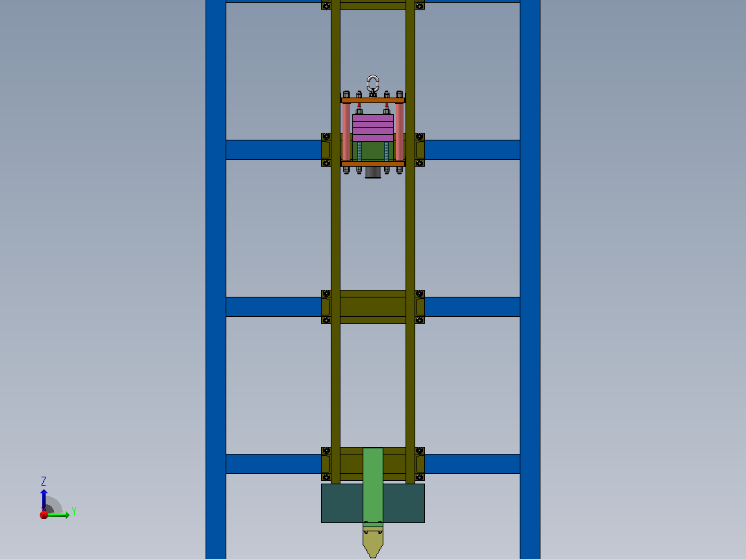 落锤冲击试验机-5（SW+CAD+说明书）主视图