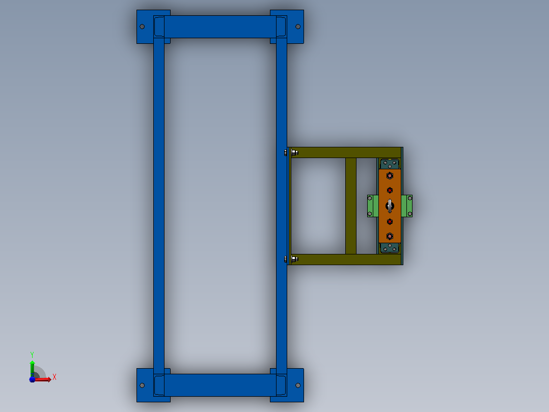 落锤冲击试验机-5（SW+CAD+说明书）前视图