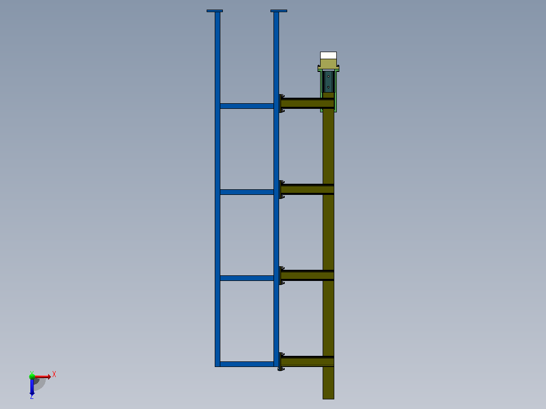 落锤冲击试验机-5（SW+CAD+说明书）俯视图