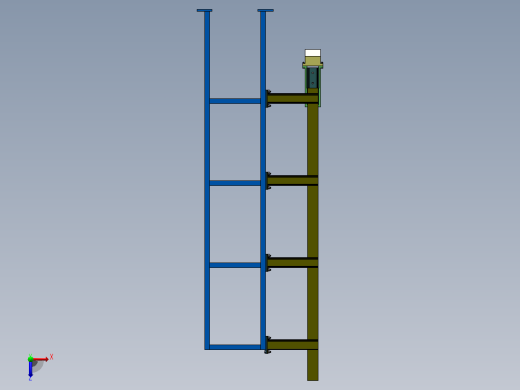 落锤冲击试验机-5（SW+CAD+说明书）俯视缩略图