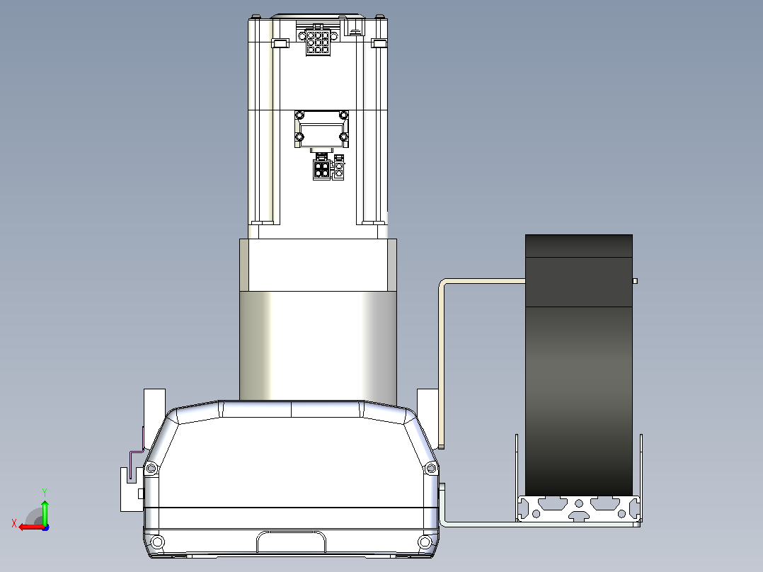 MFM17-BC-750W-1000L齿轮齿条模组MFM17 最大负载102KG后视图