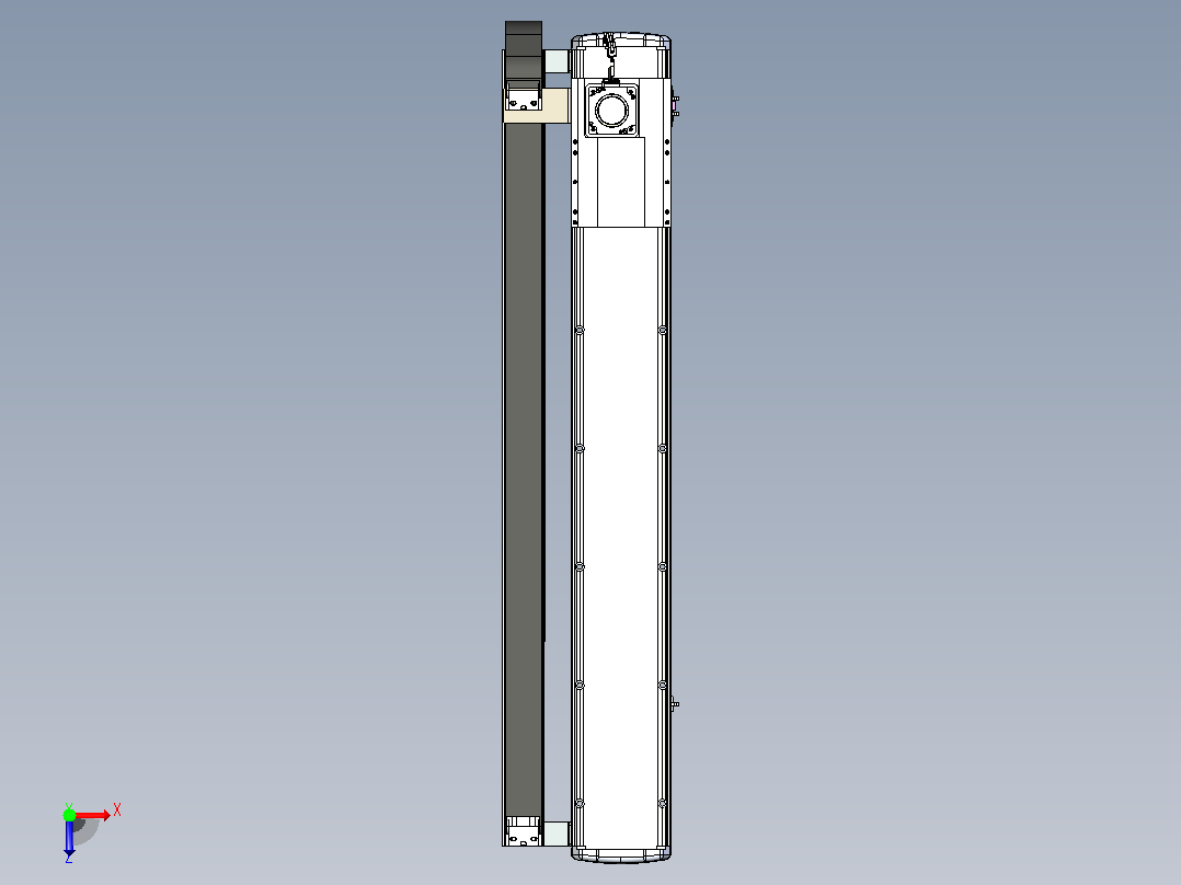 MFM17-BC-750W-1000L齿轮齿条模组MFM17 最大负载102KG俯视图