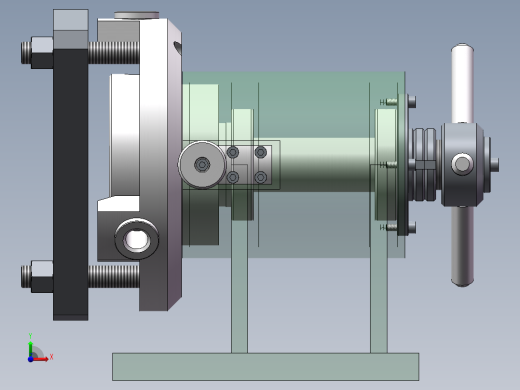 底座钻孔工装前视缩略图