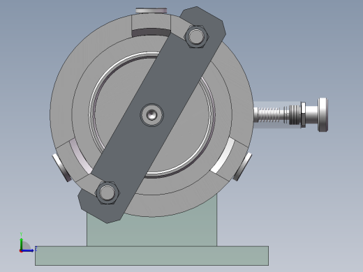 底座钻孔工装左视缩略图