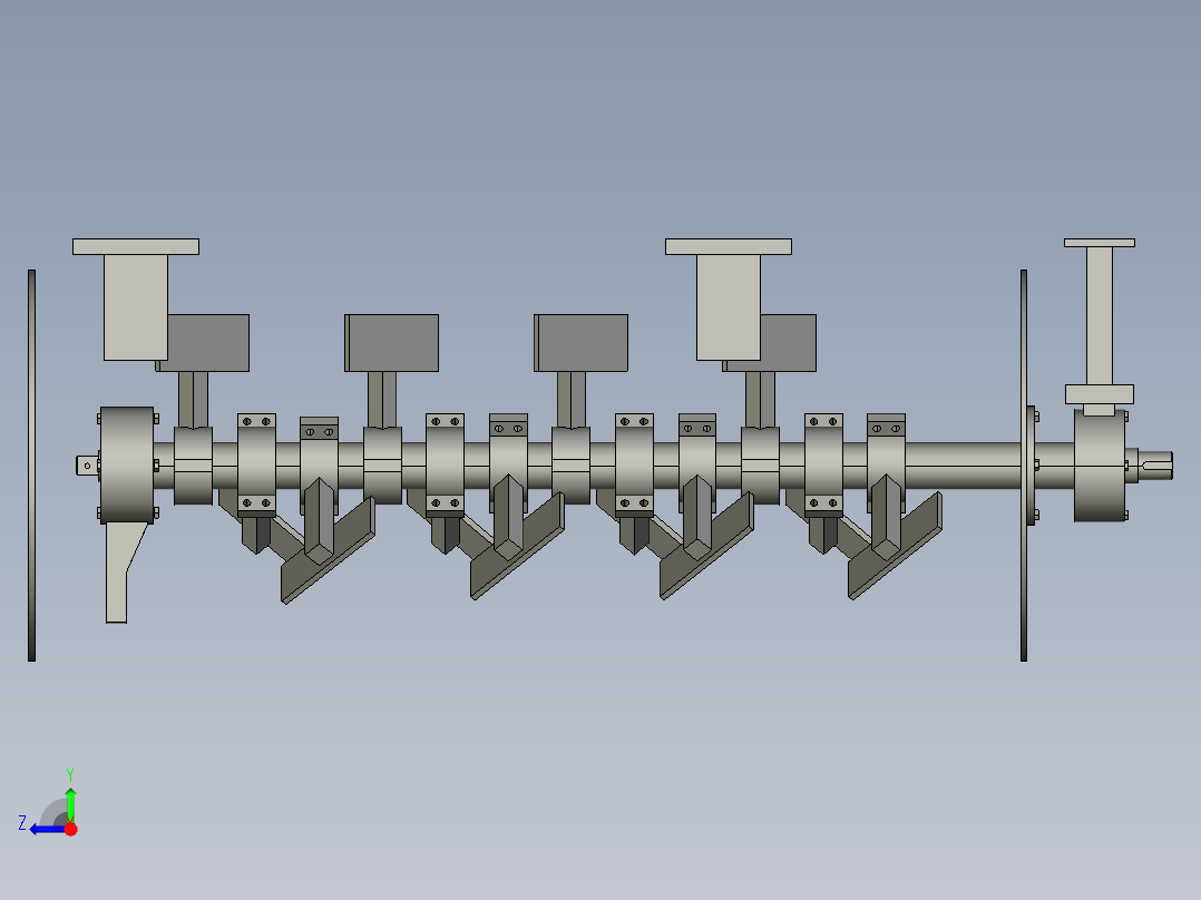煤矿湿喷砂浆搅拌机组设计（cad+pro+说明书）右视图