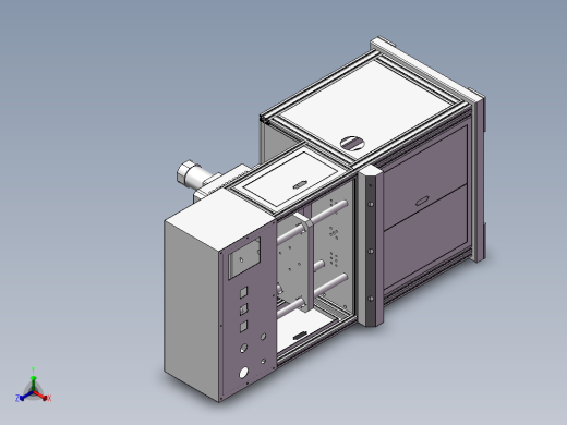 低压注塑机正等轴测缩略图