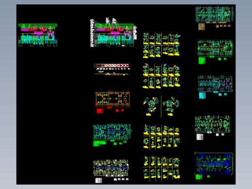 变薄拉深带旋切的经典模具结构，全套图纸