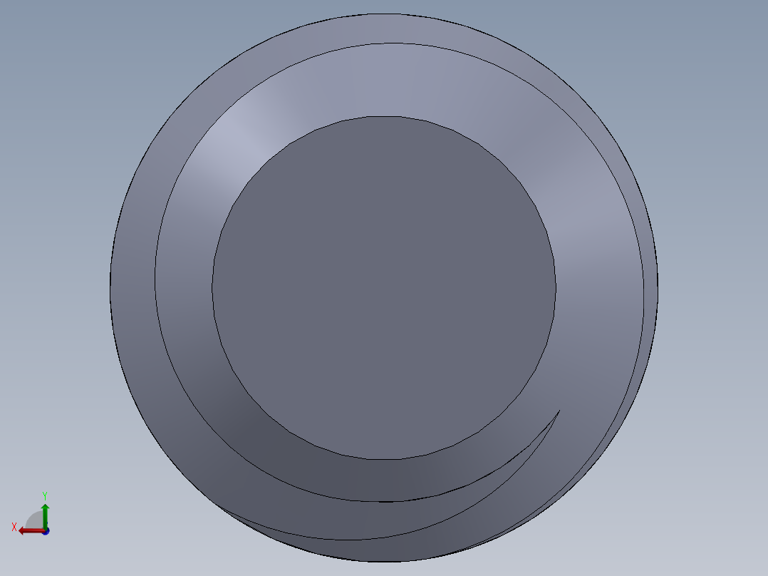 UNC 平头紧定螺钉-UNC SET SCREW 0.3125 x0.750.SLDPRT后视图