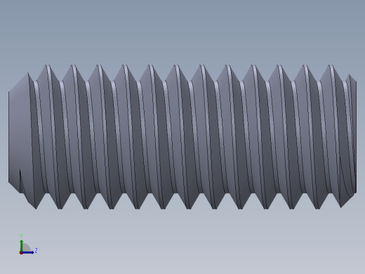 UNC 平头紧定螺钉-UNC SET SCREW 0.3125 x0.750.SLDPRT左视缩略图