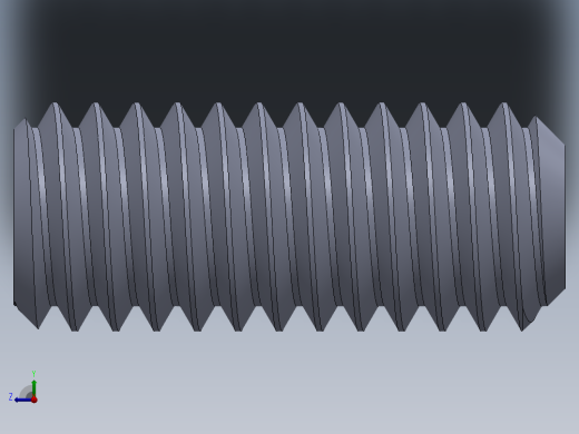 UNC 平头紧定螺钉-UNC SET SCREW 0.3125 x0.750.SLDPRT右视缩略图