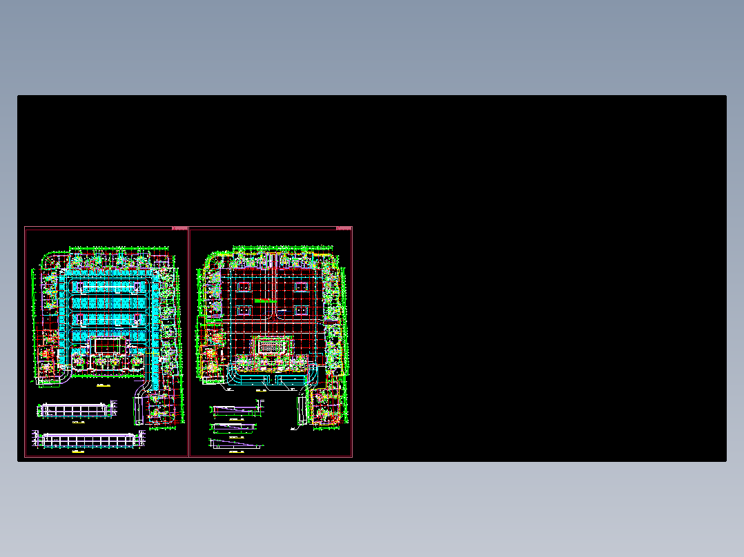 二层地下车库设计图纸（坡道展开详图）