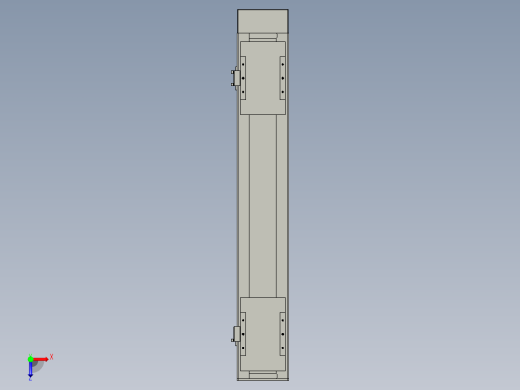 直线模组WG-LHC12-S550-D设计图纸俯视缩略图