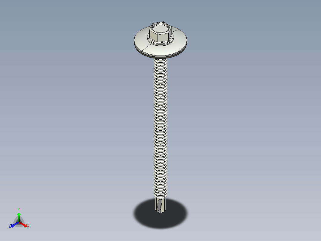 紧固件-STEP Drill-Tip Stucco Screw 0.2500主视图