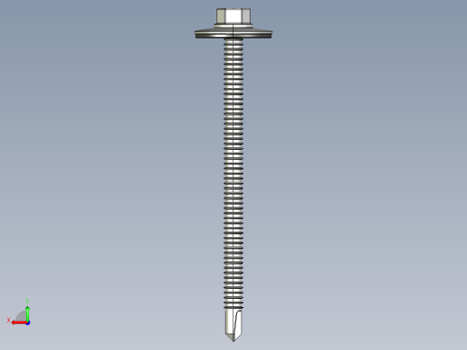 紧固件-STEP Drill-Tip Stucco Screw 0.2500后视缩略图