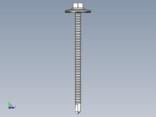 紧固件-STEP Drill-Tip Stucco Screw 0.2500左视缩略图