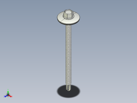紧固件-STEP Drill-Tip Stucco Screw 0.2500正等轴测缩略图