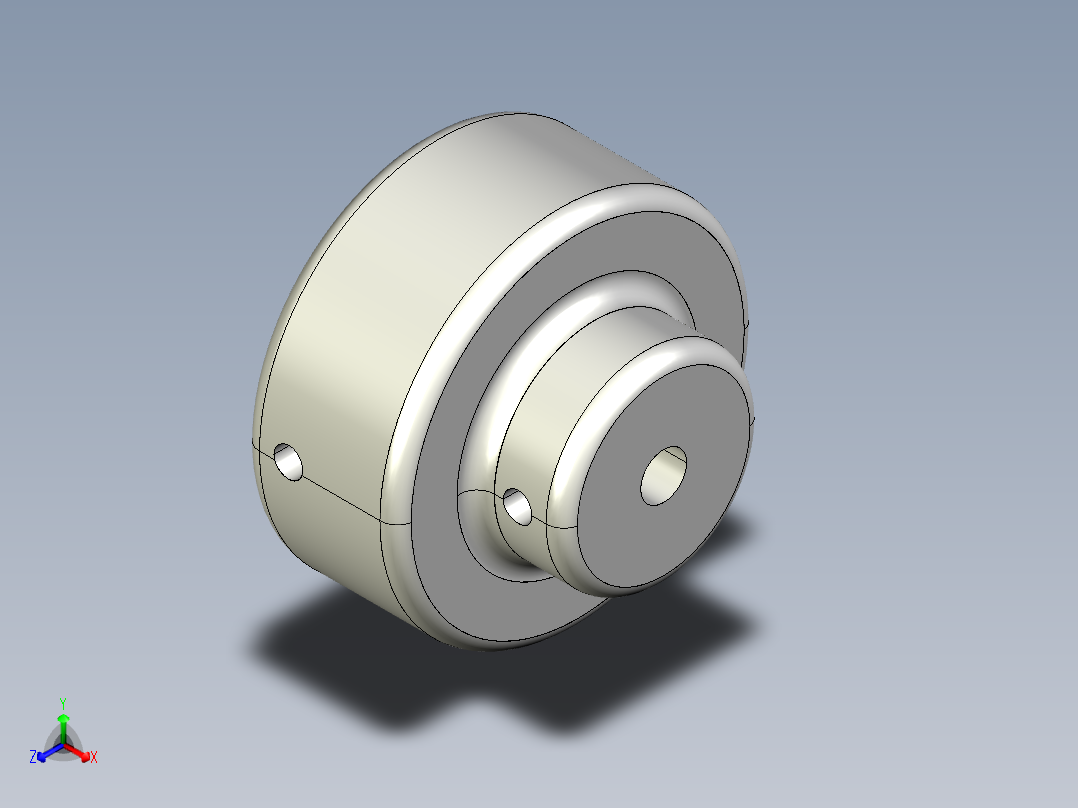 手輪(安裝重力指示器用)DRK-3D多系列多零件图纸模型主视图