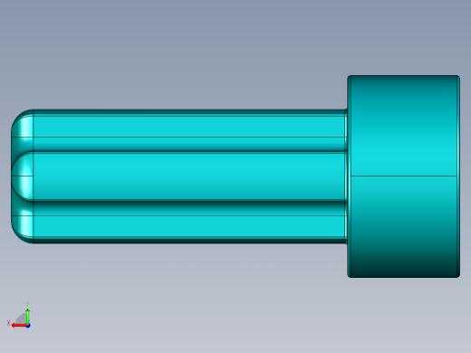 气缸电机-2853 Teal - Bright Bluish Green Technic Engine Crankshaft后视缩略图