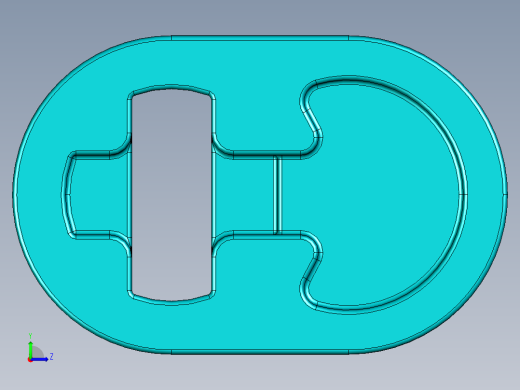 气缸电机-2853 Teal - Bright Bluish Green Technic Engine Crankshaft左视缩略图