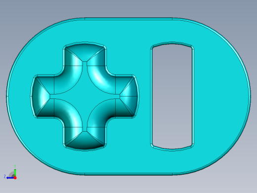 气缸电机-2853 Teal - Bright Bluish Green Technic Engine Crankshaft右视缩略图