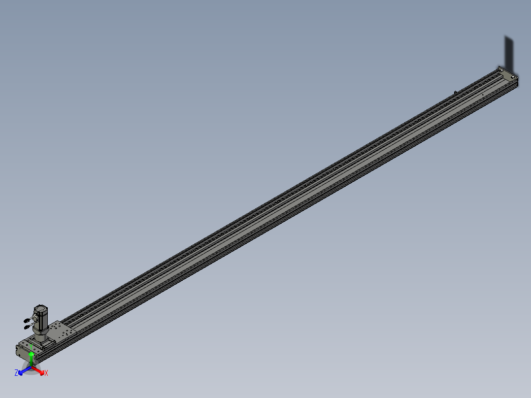 东锦齿条传动DH136G-S3100-BU-减速机+P400W主视图