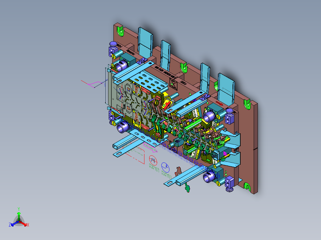 大型汽车产品一出二钢板模