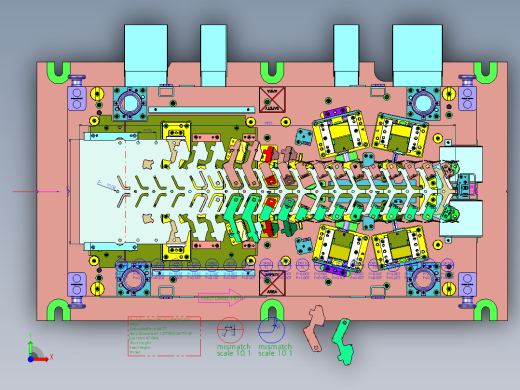 大型汽车产品一出二钢板模前视缩略图