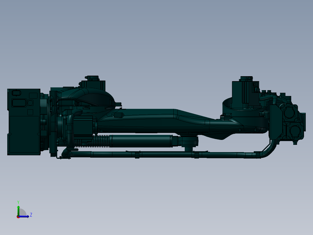 安川MS165机器人模型左视图