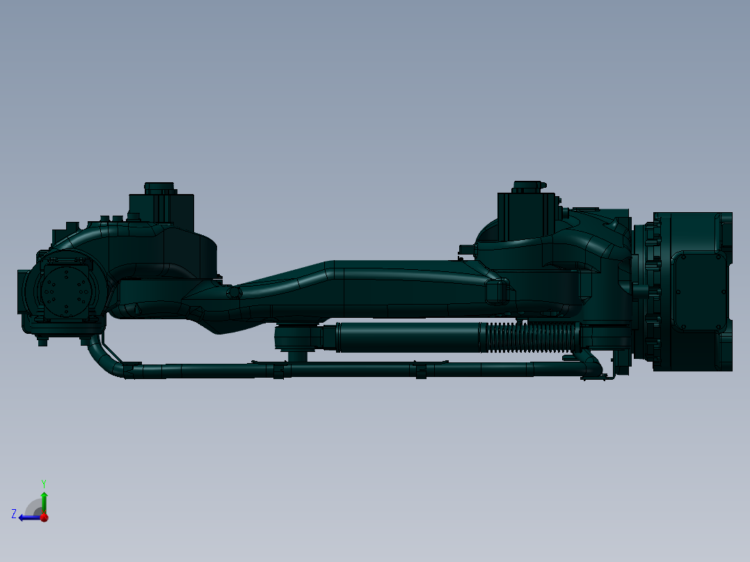 安川MS165机器人模型右视图