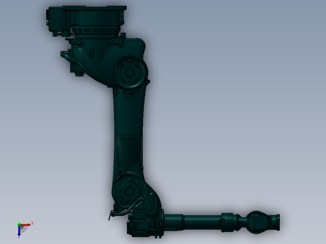 安川MS165机器人模型俯视图
