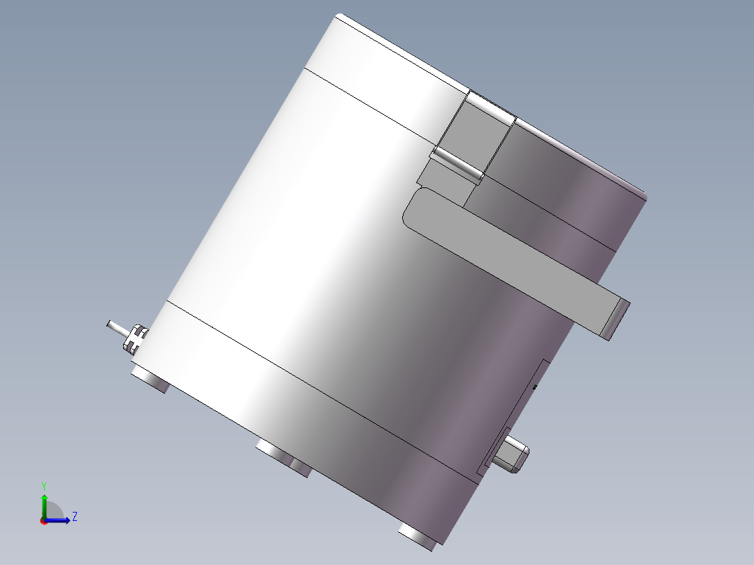 电饭煲模型左视图