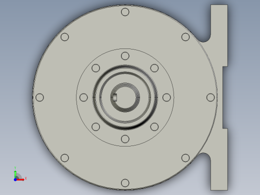 P064-小型少齿差行星齿轮减速器的设计【含三维proe】前视缩略图