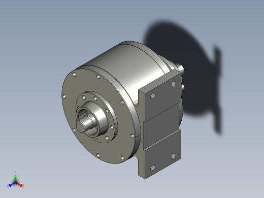 P064-小型少齿差行星齿轮减速器的设计【含三维proe】正等轴测缩略图