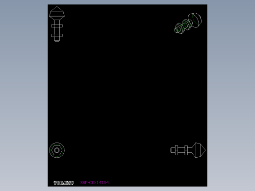 夾鉗附件SSP(C)-2D多系列多零件图纸模型