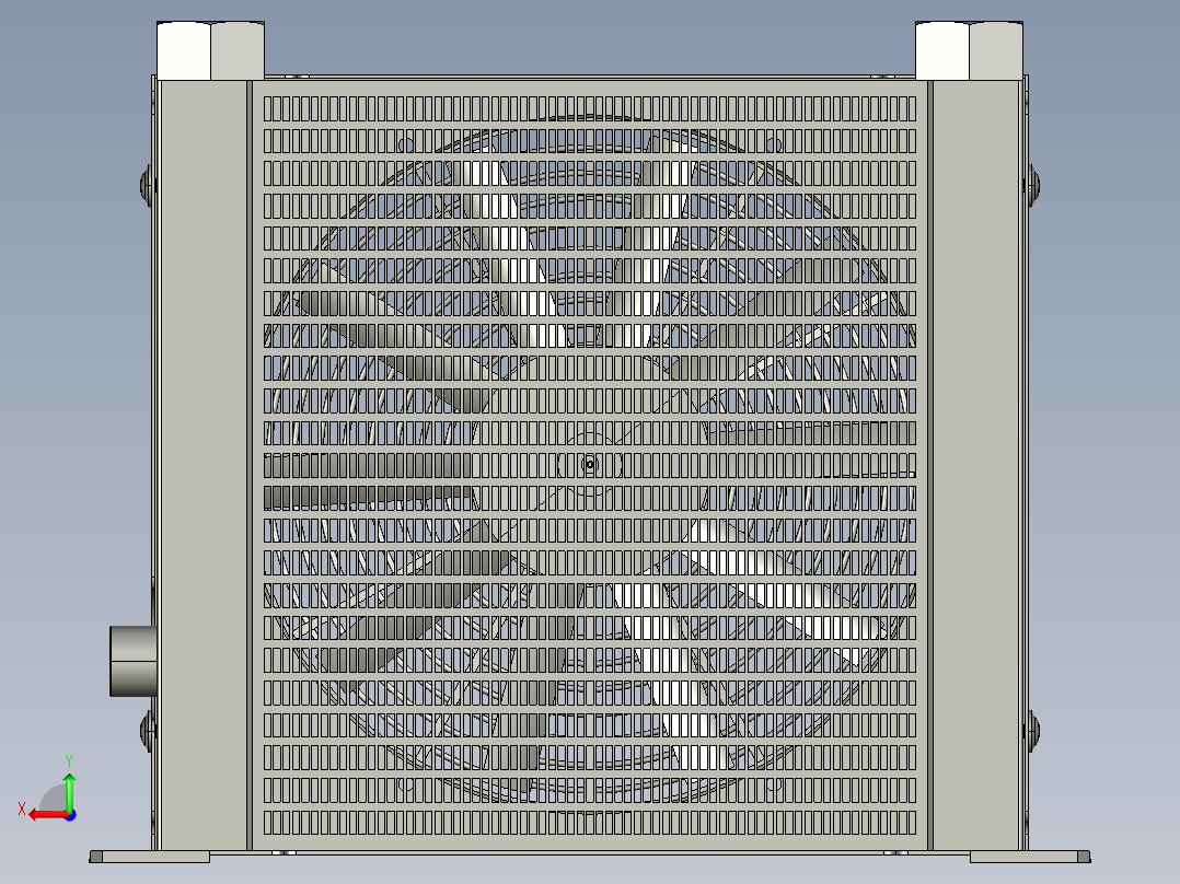 液压油散热器AH1012T-CA-DC后视图