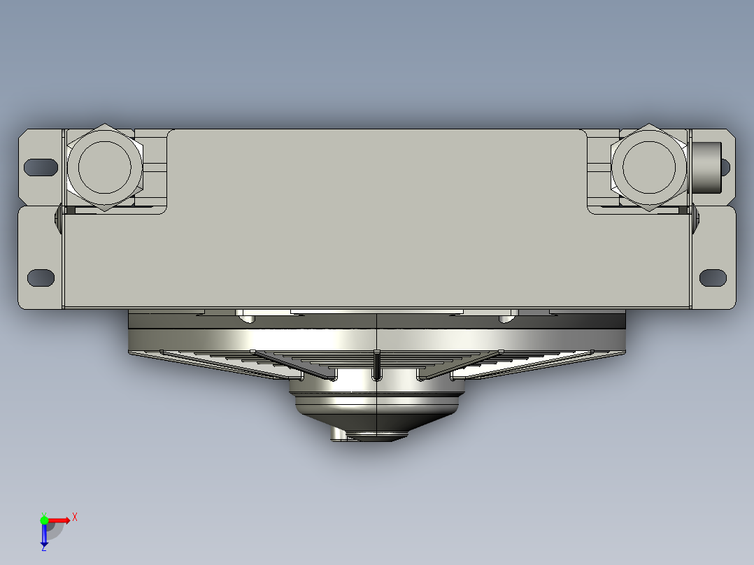 液压油散热器AH1012T-CA-DC俯视图