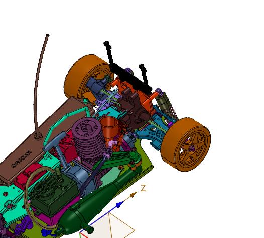 烧油四驱油动拉力玩具车