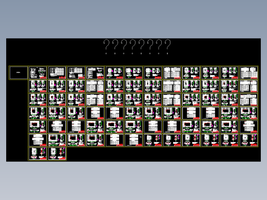 人防门框节点图集,共75张
