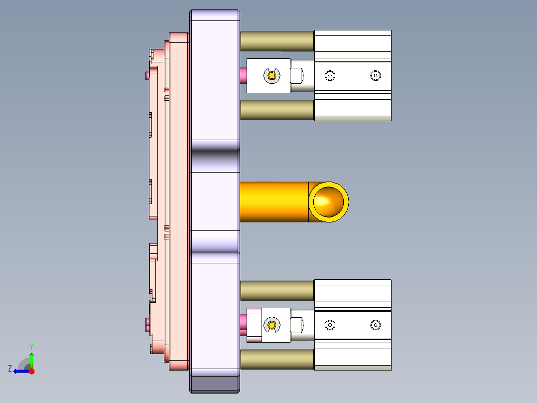 SIVA-DY-笔记本CNC工装夹具三维模型CNC3-161222右视图